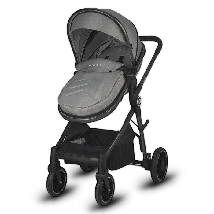 Carrinho de bebé convertível 3in1 Coccolle Ago Neutral Grey
