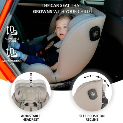 Cadeira auto Isize Coccolle Nova 40-150-cm Sand Beige