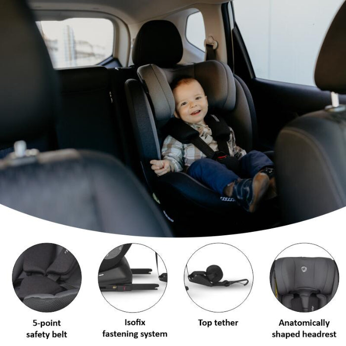 Cadeira Auto Isofix 40-150 cm Coccolle Mydo Diamond Black