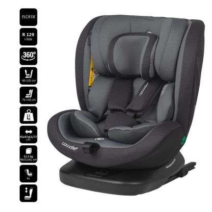 Cadeira Auto Isofix 40-150 cm Coccolle Mydo Diamond Black