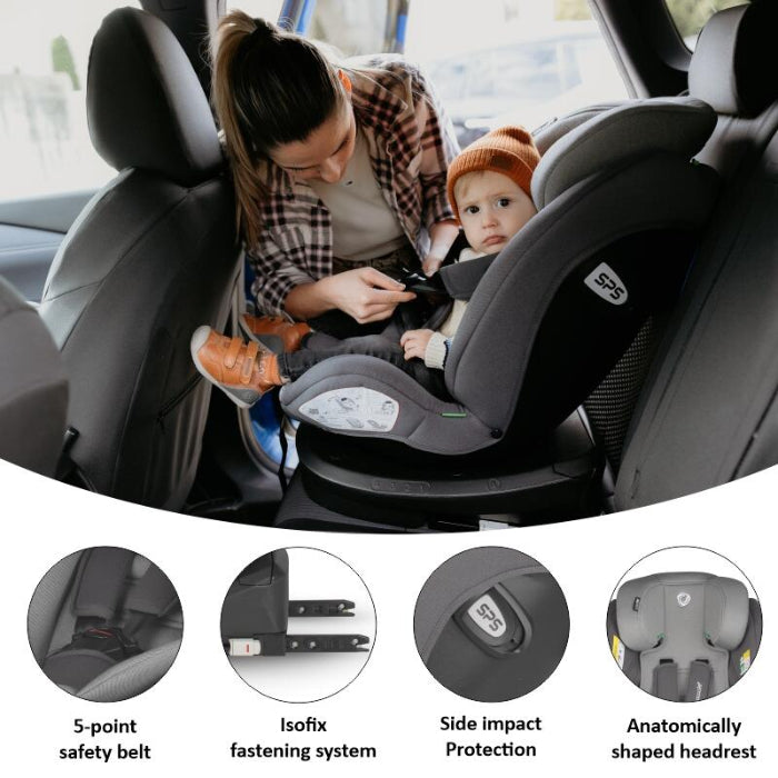 Cadeira auto iSize 40-150 cm Coccolle Nyota Diamond black