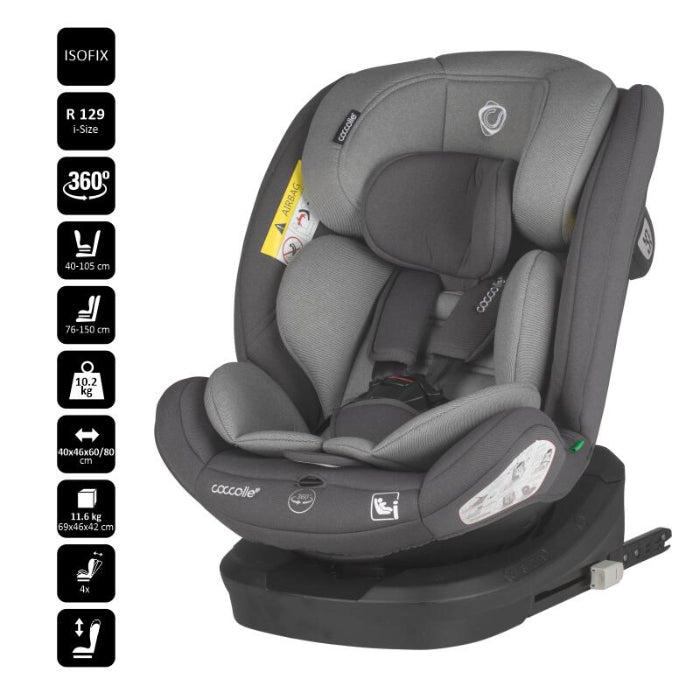 Cadeira auto iSize 40-150 cm Coccolle Nyota Diamond black