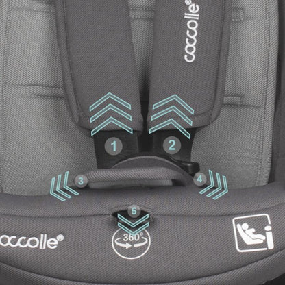 Cadeira auto i-Size 40-150 cm Coccolle Sidra Diamond black