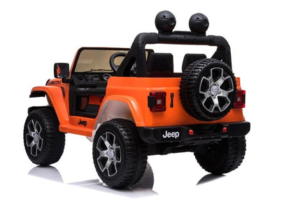 Jeep elétrico infantil Rubicon 4x4 laranja