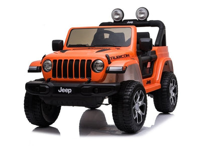 Jeep elétrico infantil Rubicon 4x4 laranja