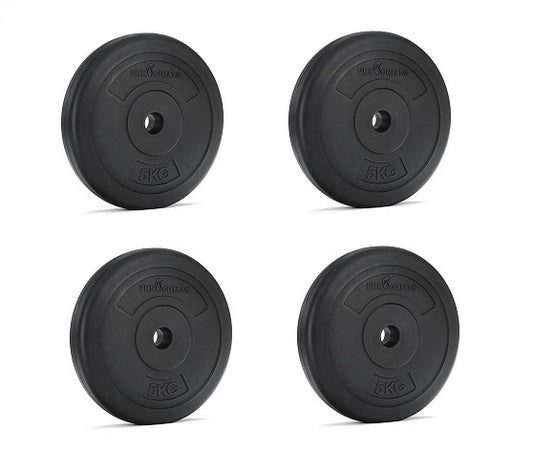 Conjunto de discos em ferro fundido 20 kg (4 x 5 kg) 26 mm