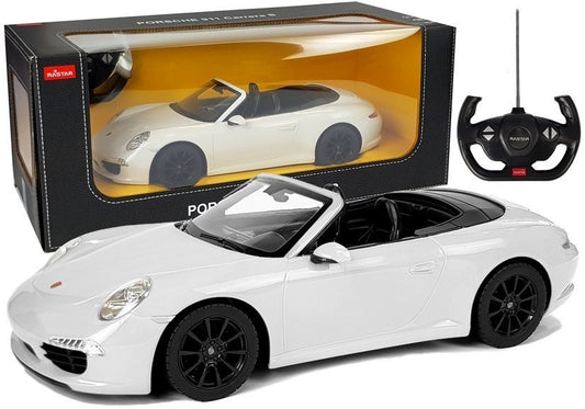 Carro telecomandado Porsche 911 Carrera S Rastar 1:12 branco