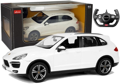 Carro telecomandado Porsche Cayenne Turbo Rastar 1:14 branco