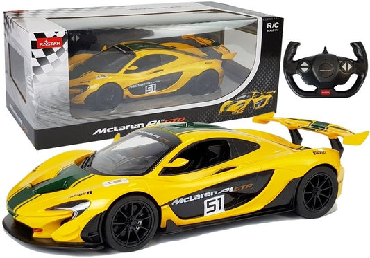 Carro telecomandado McLaren P1 GTR Rastar 1:14 amarelo