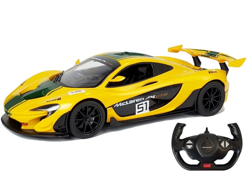 Carro telecomandado McLaren P1 GTR Rastar 1:14 amarelo