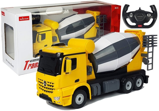 Carro telecomandado Mercedes Arocs Rastar 1:14 amarelo