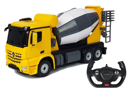 Carro telecomandado Mercedes Arocs Rastar 1:14 amarelo