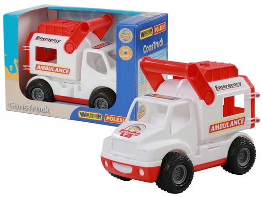 Camião ambulância ConsTruck branco Polesie