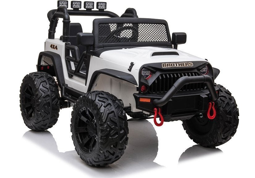 Carro elétrico infantil Jeep JC666 branco
