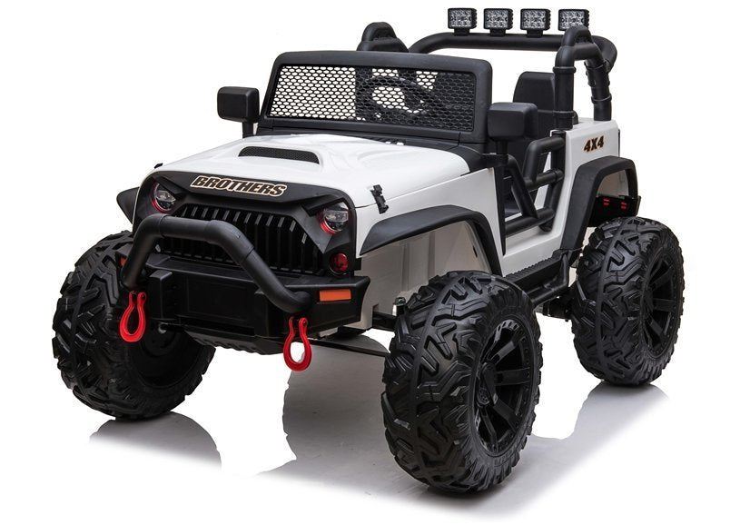 Carro elétrico infantil Jeep JC666 branco