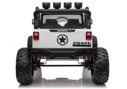 Carro elétrico infantil Jeep JC666 branco