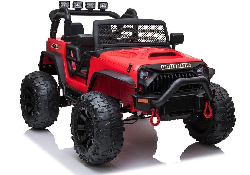 Carro elétrico infantil Jeep JC666 vermelho