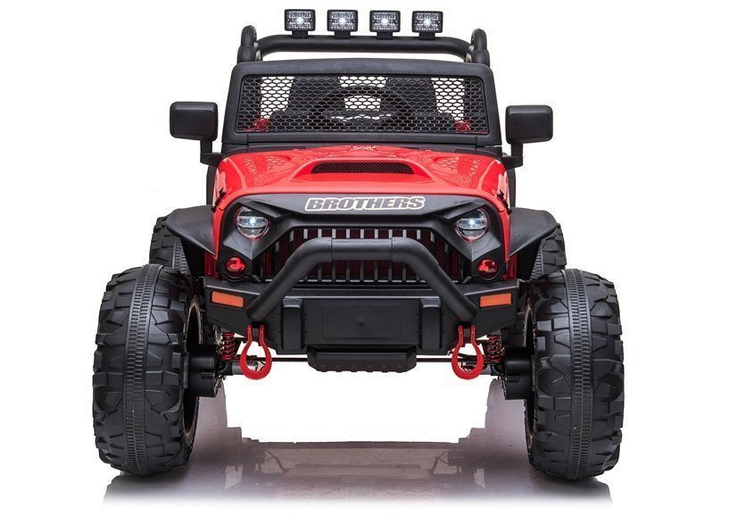 Carro elétrico infantil Jeep JC666 vermelho