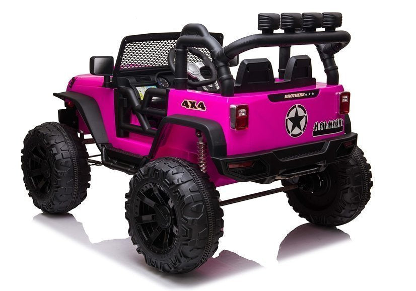Carro elétrico infantil Jeep JC666 rosa