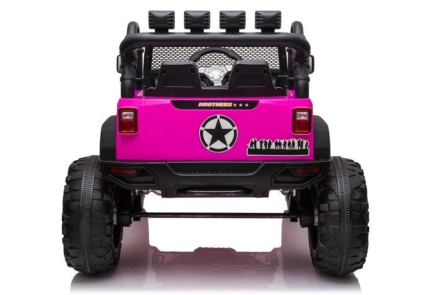 Carro elétrico infantil Jeep JC666 rosa