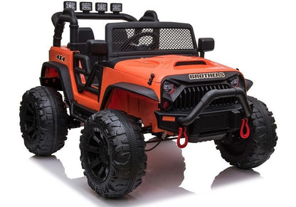 Carro elétrico infantil Jeep JC666 laranja