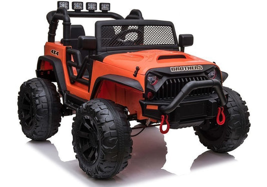 Carro elétrico infantil Jeep JC666 laranja