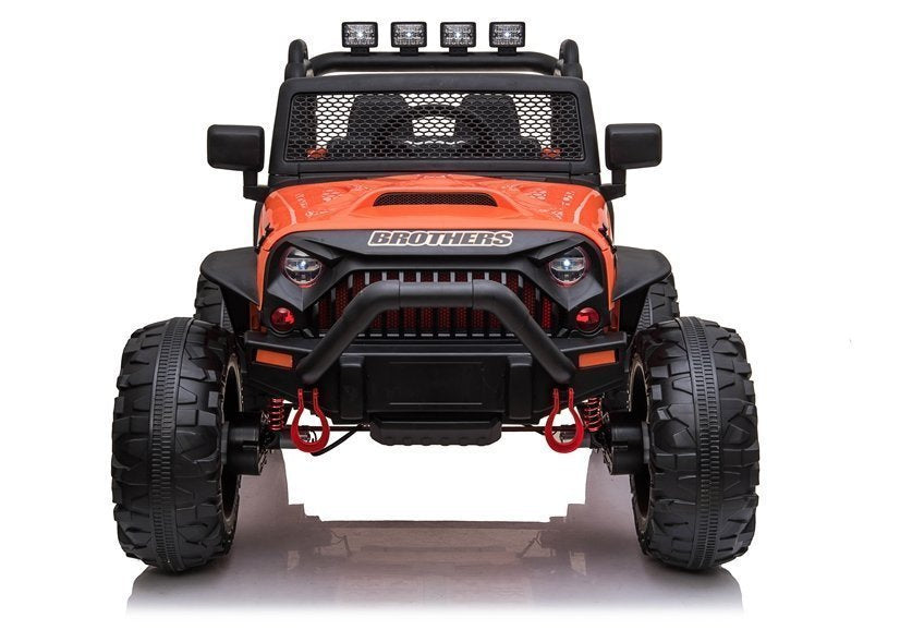 Carro elétrico infantil Jeep JC666 laranja