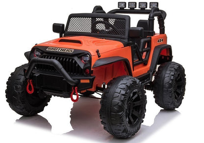Carro elétrico infantil Jeep JC666 laranja