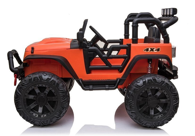 Carro elétrico infantil Jeep JC666 laranja