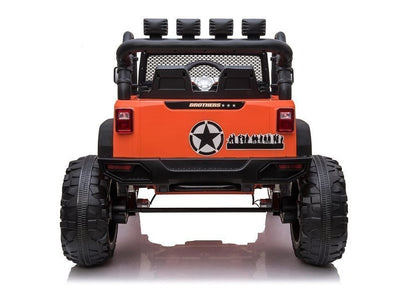 Carro elétrico infantil Jeep JC666 laranja