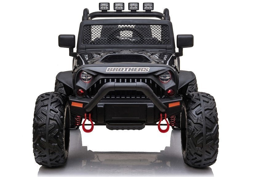 Carro elétrico infantil Jeep JC666 preto pintado