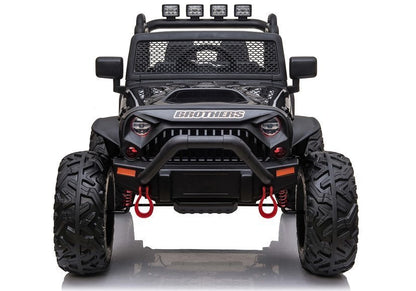 Carro elétrico infantil Jeep JC666 preto pintado