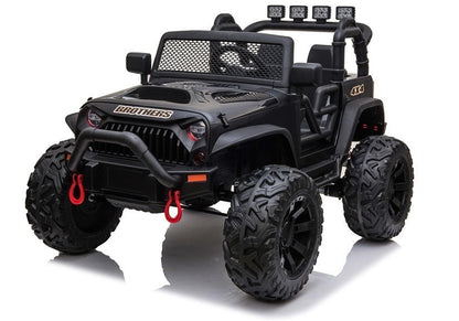 Carro elétrico infantil Jeep JC666 preto pintado