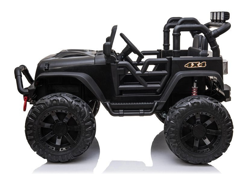 Carro elétrico infantil Jeep JC666 preto pintado