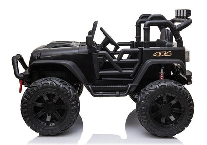 Carro elétrico infantil Jeep JC666 preto pintado