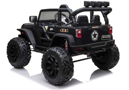 Carro elétrico infantil Jeep JC666 preto pintado