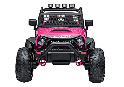 Carro elétrico infantil Jeep JC666 rosa pintado