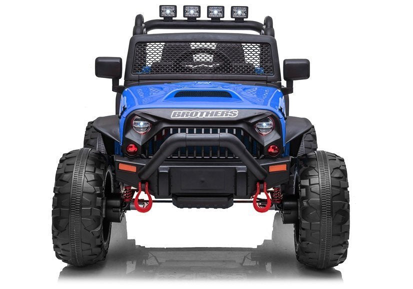 Carro elétrico infantil Jeep JC666 azul pintado