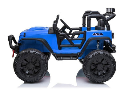 Carro elétrico infantil Jeep JC666 azul pintado