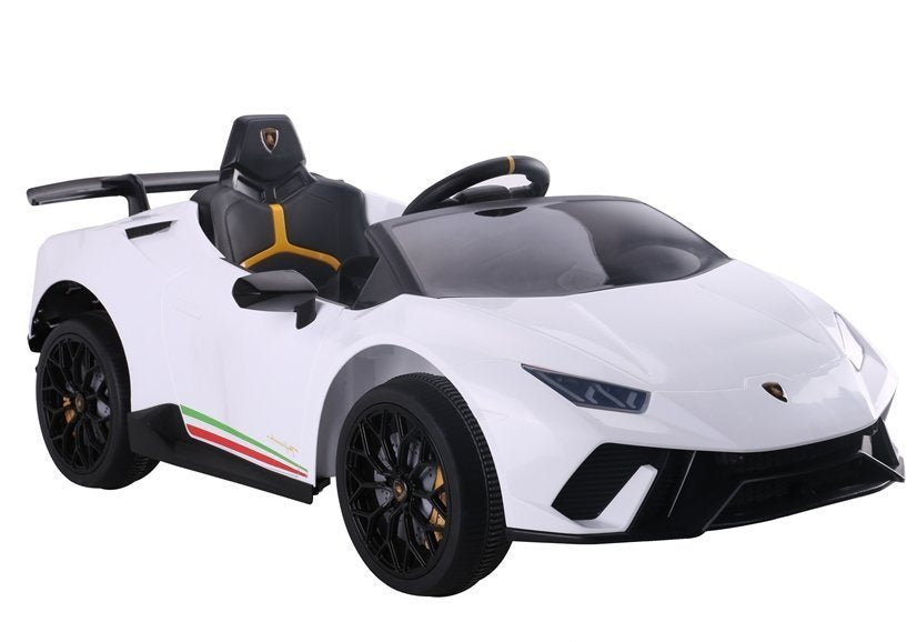Carro elétrico infantil Lamborghini Huracan branco
