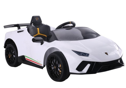 Carro elétrico infantil Lamborghini Huracan branco