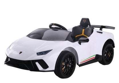 Carro elétrico infantil Lamborghini Huracan branco