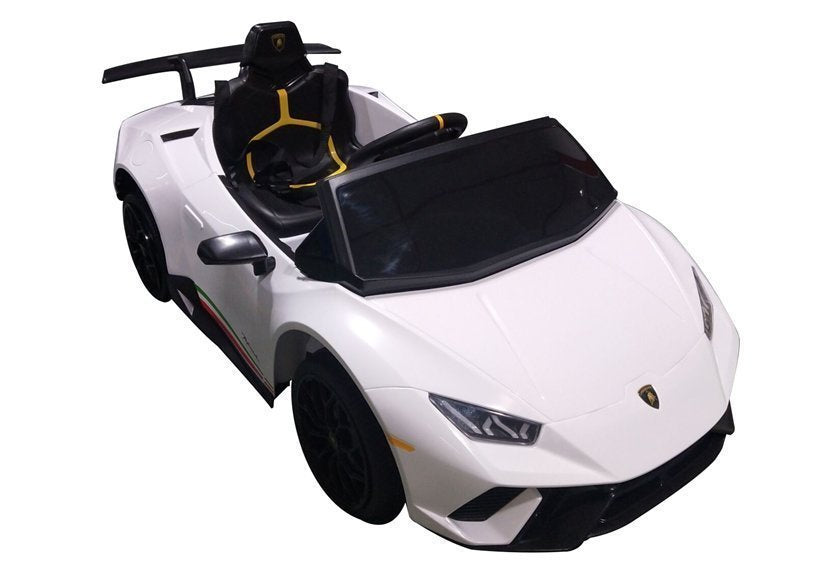 Carro elétrico infantil Lamborghini Huracan branco