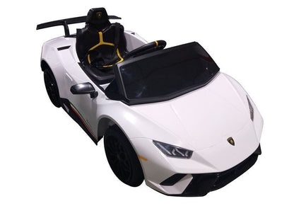 Carro elétrico infantil Lamborghini Huracan branco