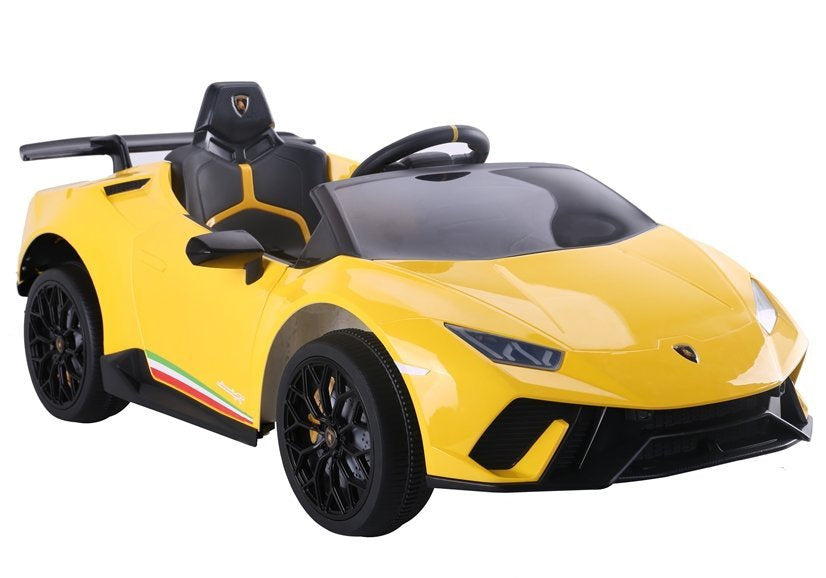 Carro elétrico infantil Lamborghini Huracan amarelo