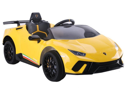Carro elétrico infantil Lamborghini Huracan amarelo