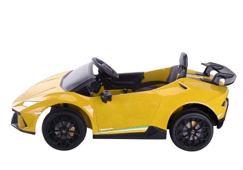 Carro elétrico infantil Lamborghini Huracan amarelo
