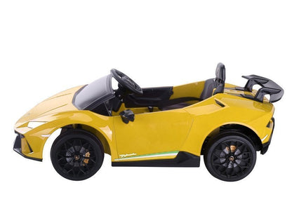 Carro elétrico infantil Lamborghini Huracan amarelo