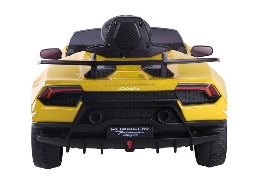 Carro elétrico infantil Lamborghini Huracan amarelo