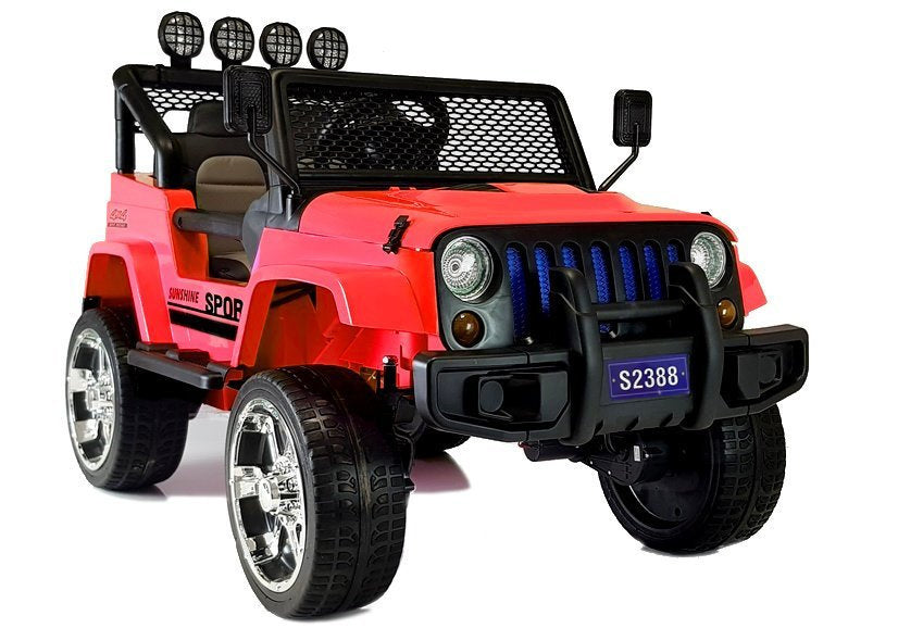 Carro elétrico infantil Jeep S2388 vermelho 4x45W